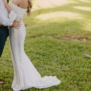 House of CB White Lace Maxi Dress